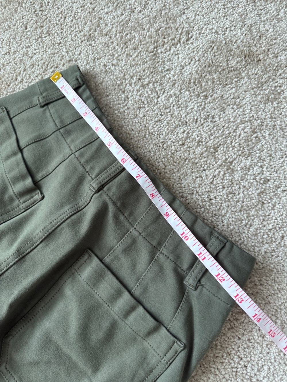 Anthropologie Maeve The Collette Wide Leg Pointe Crop Pants Green - Picture 9 of 9